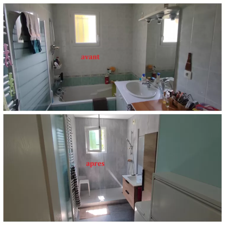 Rénovation de salle de Bain complète a CHALON sur SAONE