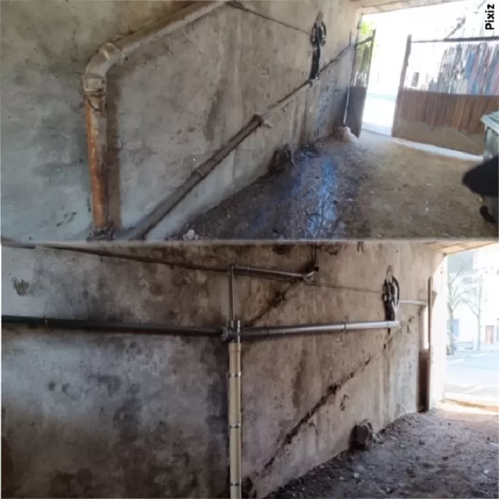 Réfection tuyauterie d'évacuation a saint Léger sur Dheune