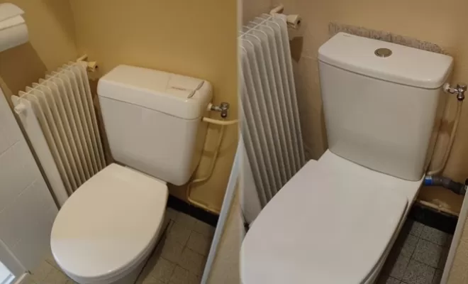 Remplacement d'un WC complet a CHALON sur SAONE