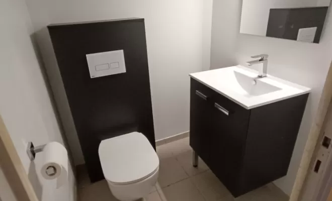 rénovation WC et lave main, sol et mur a chalon sur Saône, Chalon-sur-Saône, JMK Plomberie